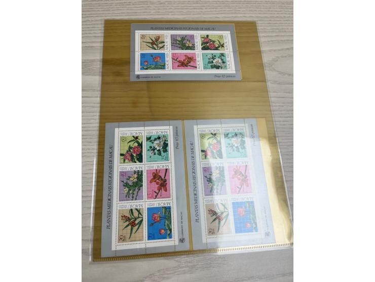 including Medicinal Plants, Butterflies, Grand Prix, Centenary of Macau Stamp and many others. With many duplicates. Mostly t